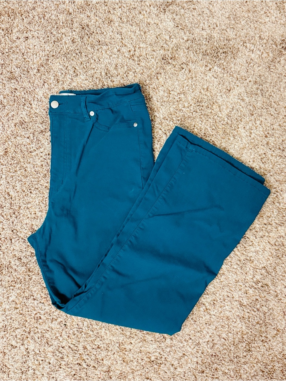 Women’s Teal Boot Cut Stretch Pants